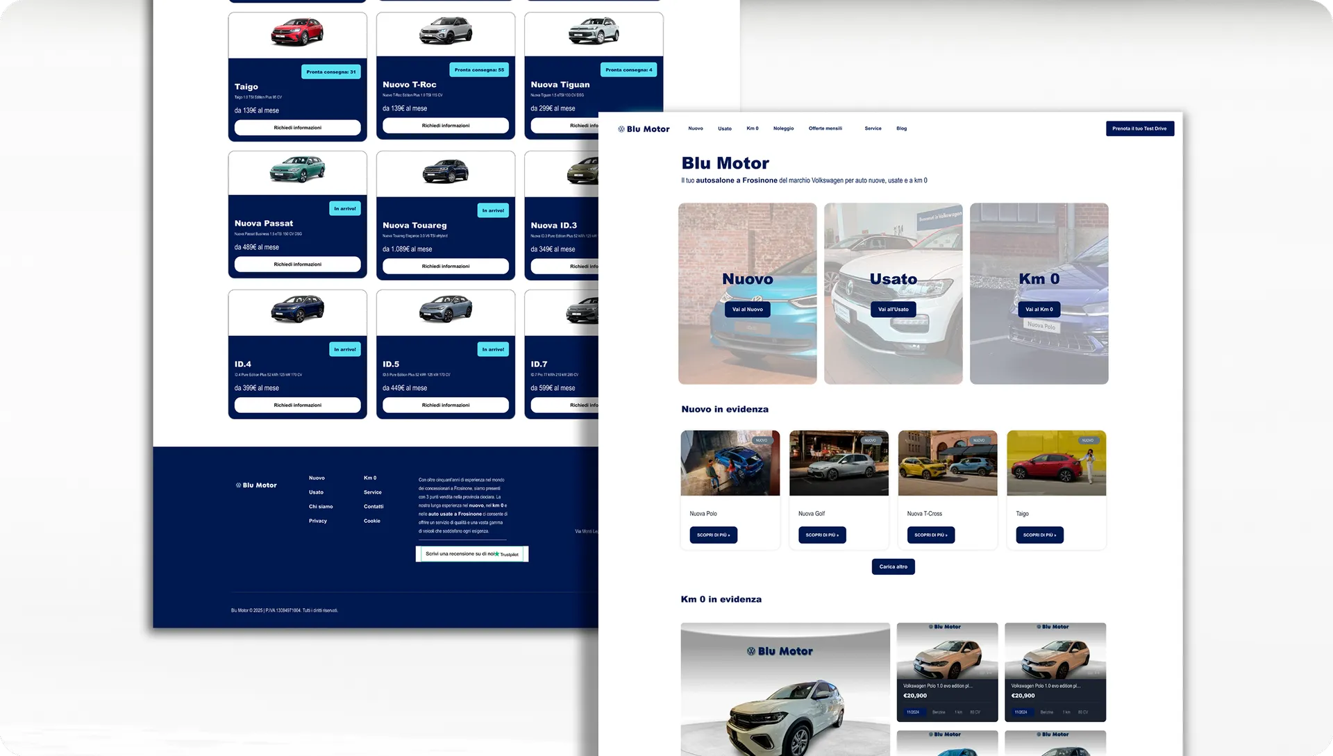 Blu Motor, cliente di Ubiquo Marketing